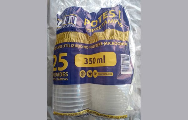KIT POTE TAMPA "PP" 350ML CX 16X25