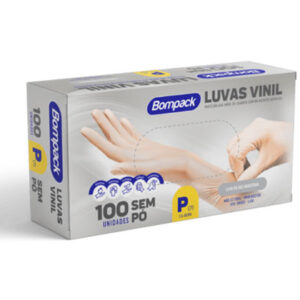 LUVAS DE VINIL BOMPACK P 100X1 S/PÓ