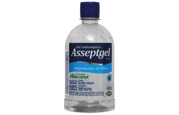 ÁLCOOL GEL ASSEPTGEL CRISTAL 420G