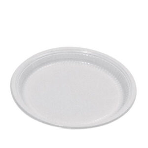 Prato plástico 21cm branco 50x10