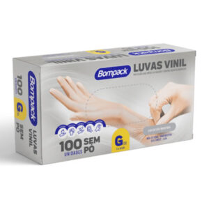 LUVAS DE VINIL BOMPACK G 100X1 S/PÓ