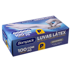 LUVA LATEX TAMANHO P C/PO 100X1