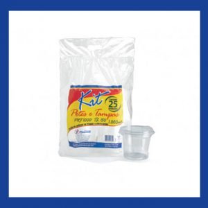 KIT POTE TAMPA "PP" 1000ML CX 12X25
