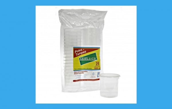 KIT POTE TAMPA "PP" 1800ML CX 8X25