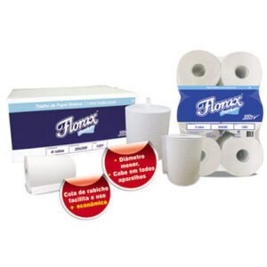 PAPEL TOALHA BOBINA FD 6X20X200M FLORAX