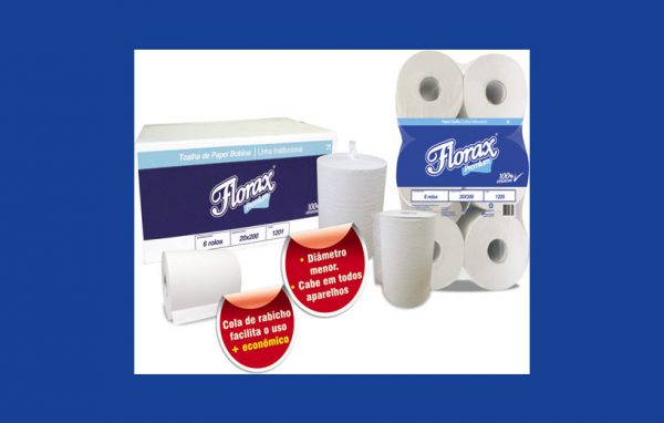 PAPEL TOALHA BOBINA FD 6X20X200M FLORAX