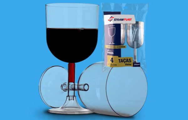 Taça 260ml vinho cristal 14x4
