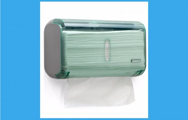 DISPENSER P/ PAPEL TOALHA COMPACTO URBAN GLASS VERDE