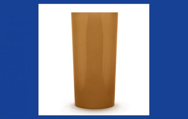 Copo acrílico 340ml refrigerante dourado 12x10 Cx c/120
