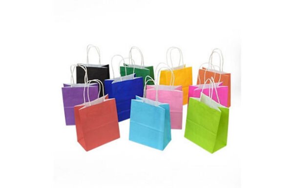 SACOLAS COLORIDAS PAPEL KRAFT