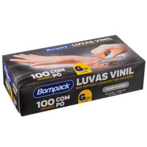 LUVA NITRÍLICA PRETA G 100X1