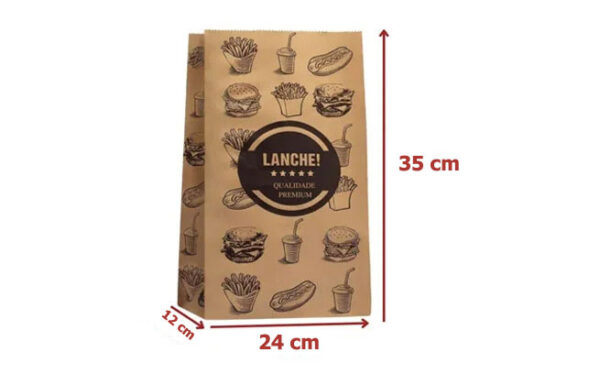 SACO PAPEL P/ DELIVERY 15KG (24X35X12) 100und